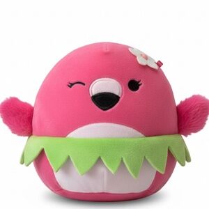 Squishmallows Cookie Flamingo Plush 5” 💖 No Tag | Kawaii Bird  Mini Collectible